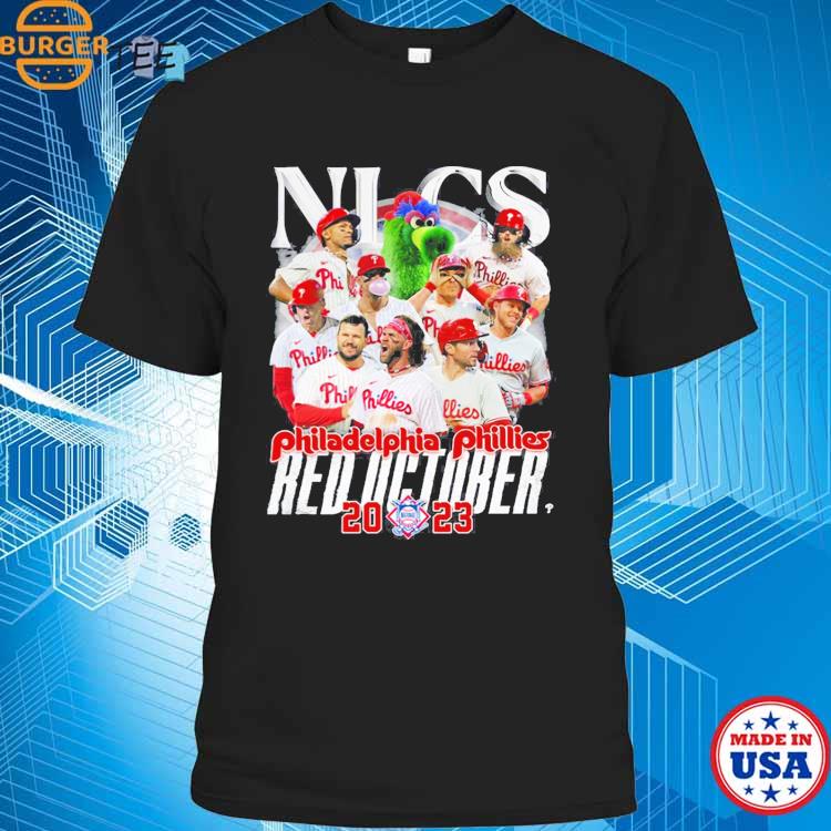 NLCS 2023 Red October 2023 Postseason Philadelphia Phillies T Shirt -  Limotees