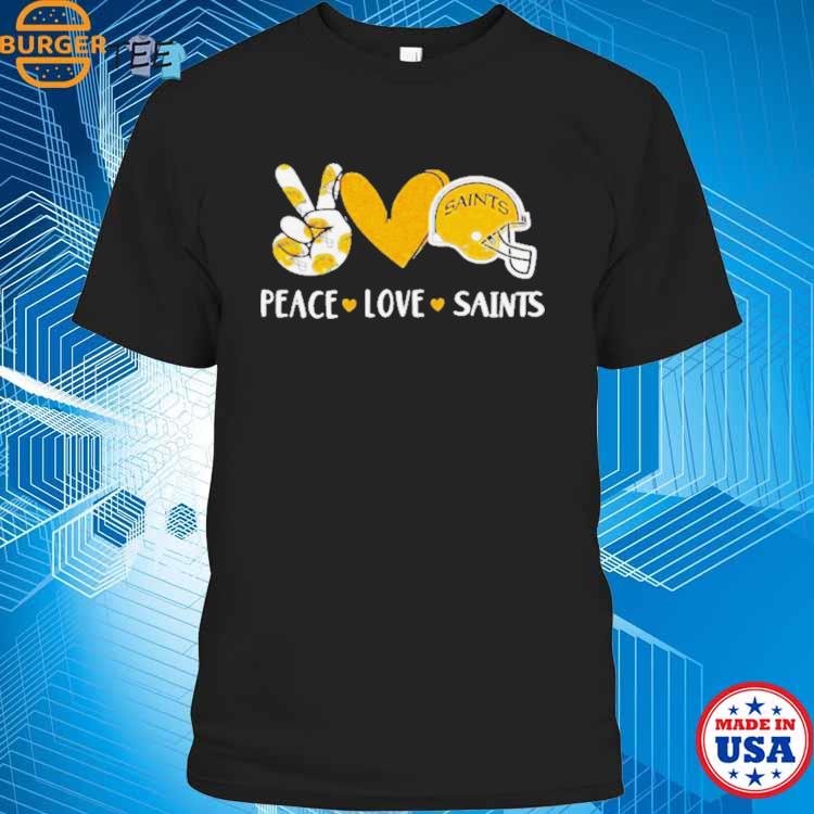 Official Peace Love New Orleans Saints Shirt, hoodie, sweater, long sleeve  and tank top