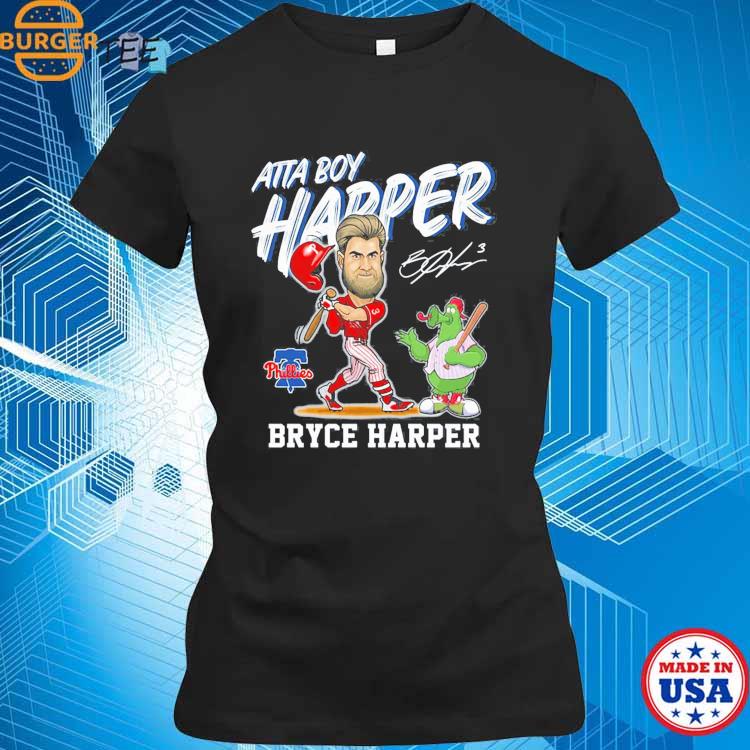 Bryce Harper Philadelphia Phillies Women's Royal Roster Name & Number T- Shirt 