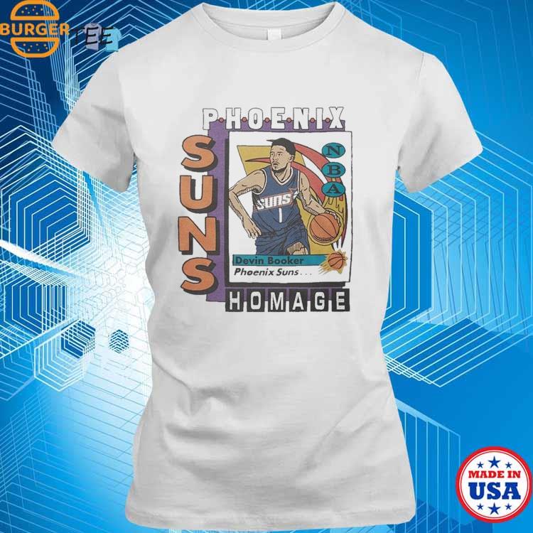 Phoenix Suns Trading Card Devin Booker Nba Player T-shirt