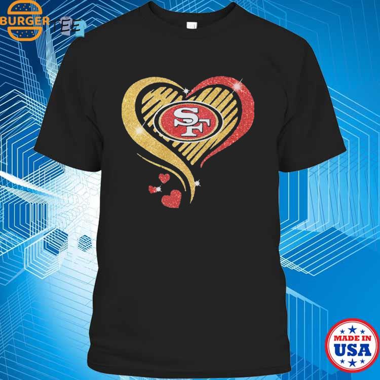 San Francisco 49ers Heart Diamonds Go Niners Shirt, hoodie, sweater, long  sleeve and tank top