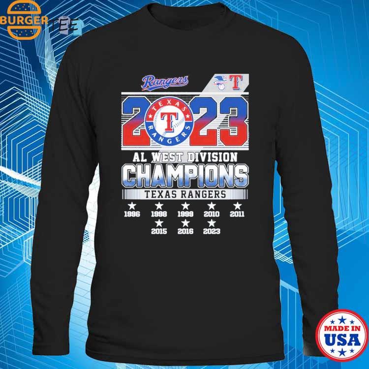 Official texas Rangers AL West Champs 2023 T-Shirt, hoodie, sweater, long  sleeve and tank top