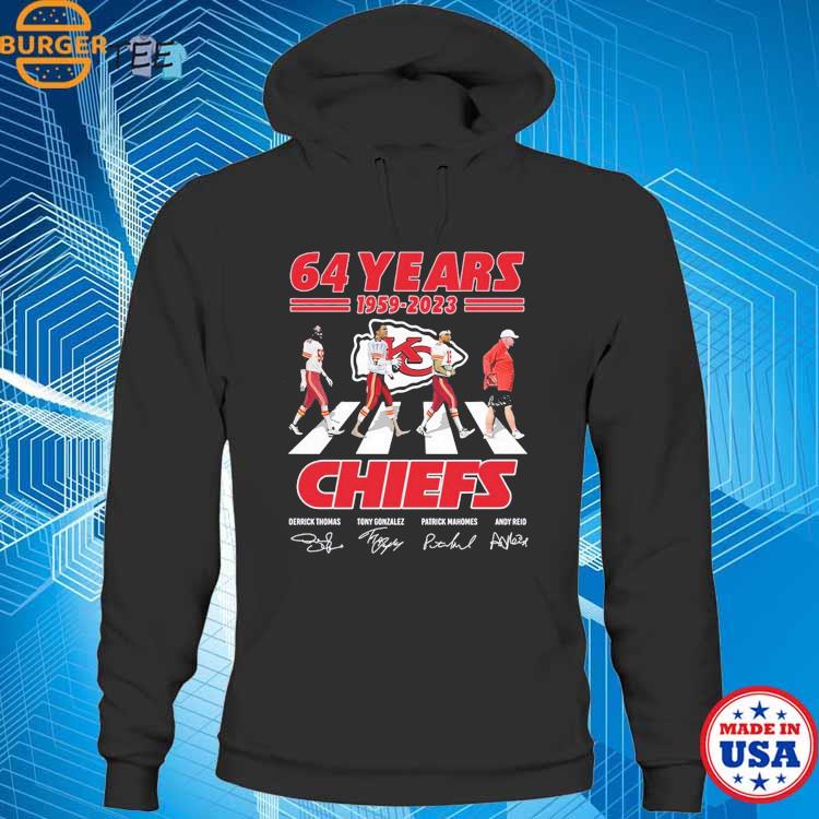 64 years 1959 2023 Kansas city Chiefs thank you for the memories shirt,  hoodie, sweater, long sleeve and tank top