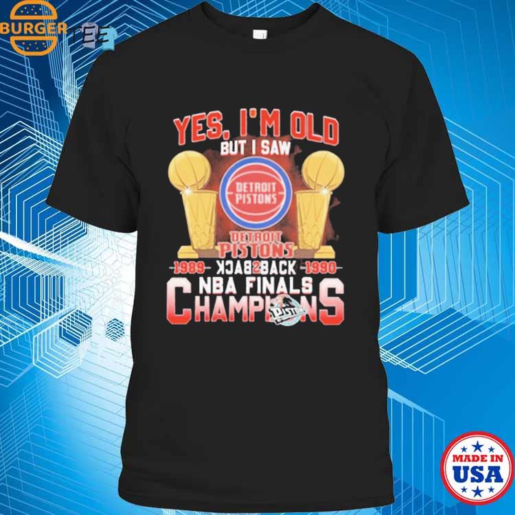 Detroit Pistons T-shirt / Back to Back Champions / Vintage NBA 