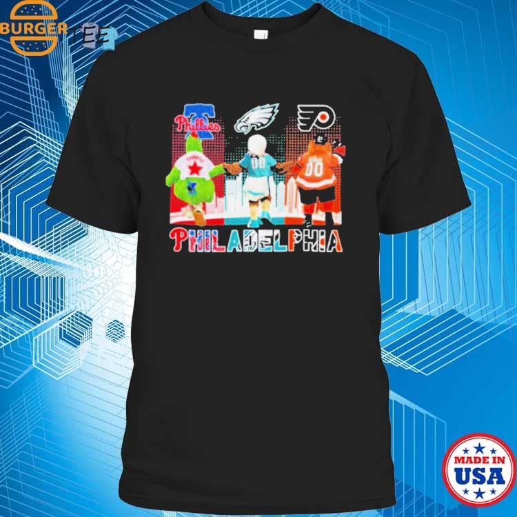 Mascot Philadelphia Phillies And Philadelphia Eagles City Sport Team Shirt