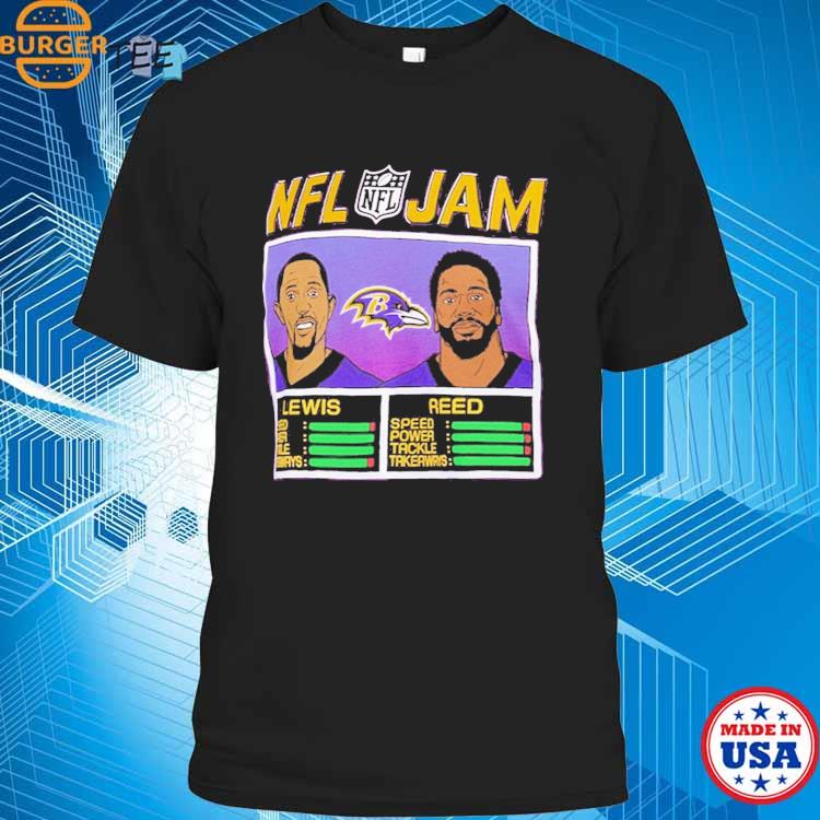 Baltimore Ravens NFL Jam Ray Lewis Ed Reed T-Shirt