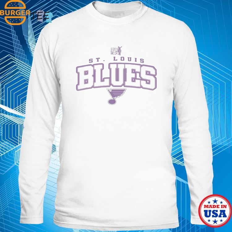 Official st. Louis Blues Levelwear Hockey Fights Cancer Richmond T