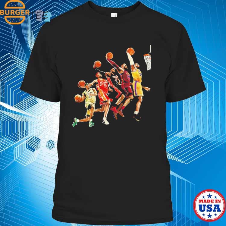 The Evolution of Lebron James NBA Los Angeles Lakers T-Shirt