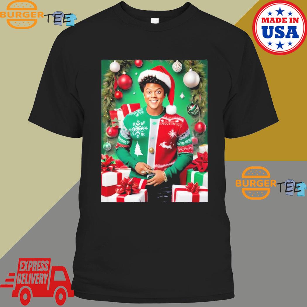 Official bruno Mars In A Christmas Santa Hat T-shirt