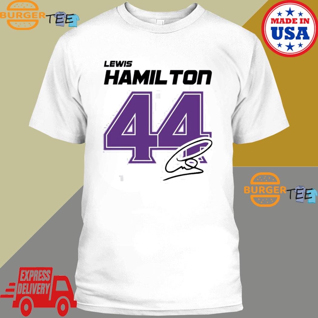 Official f1 Lewis Hamilton 44 Signature T-shirt