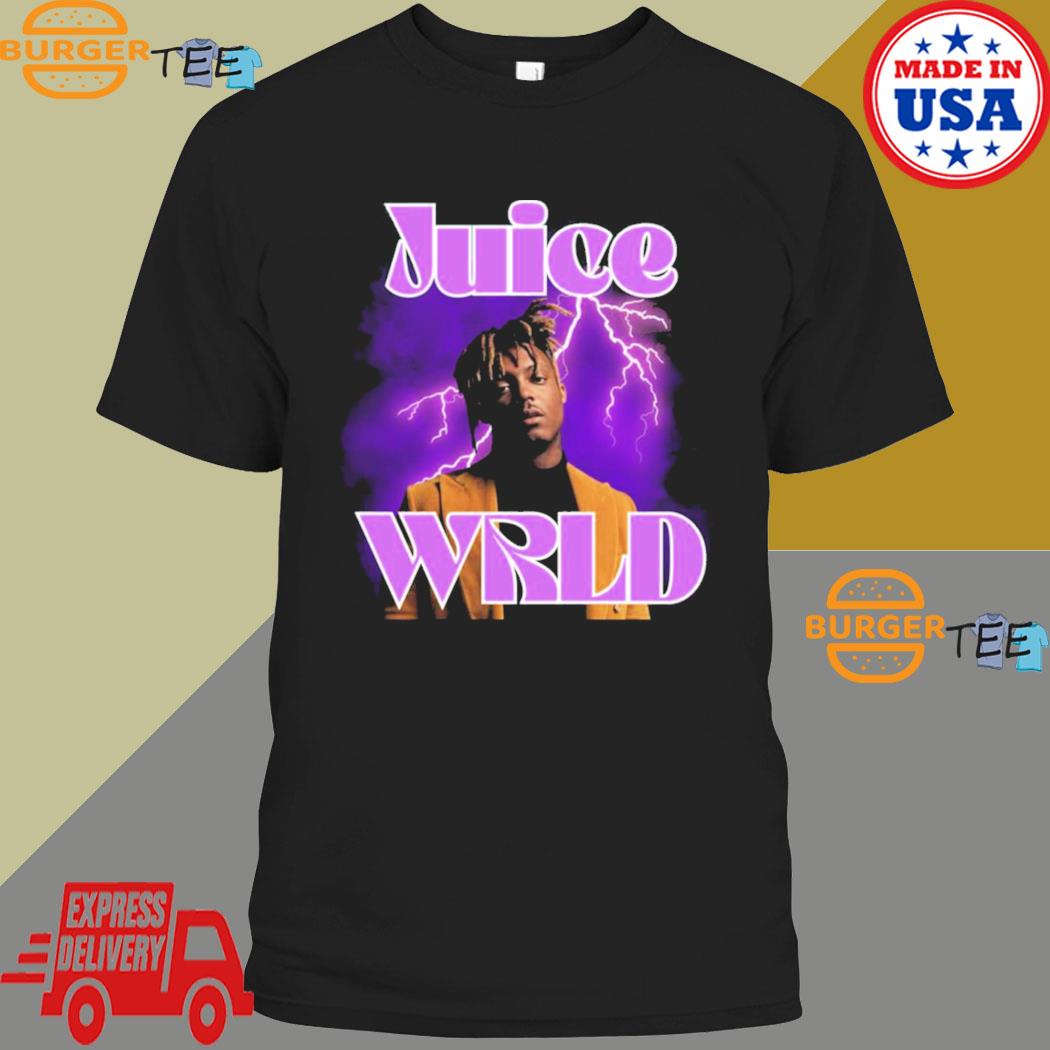 Official juice Wrld Essential Purple Lightning 2023 T-shirt