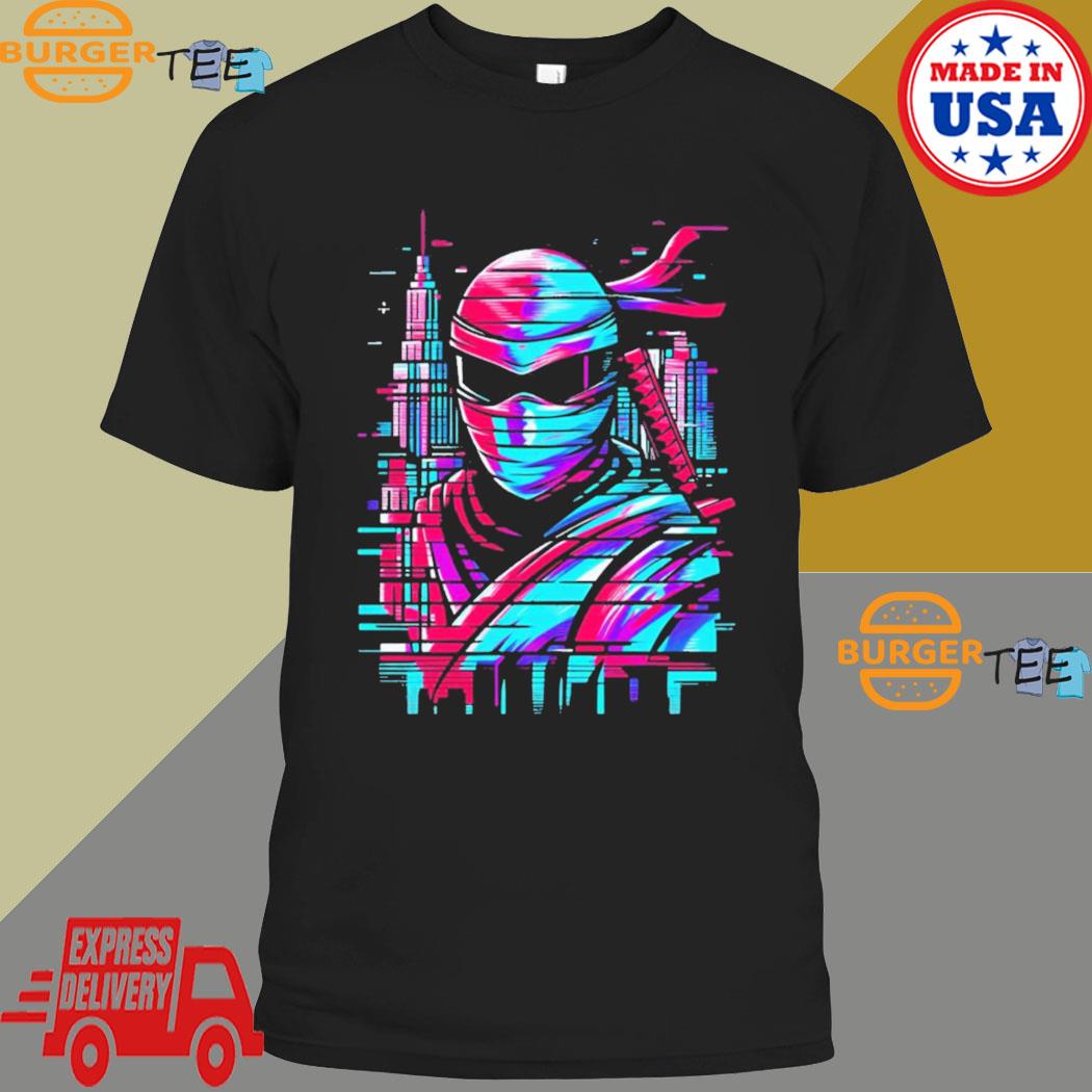 Official ninja And City Neon Images T-shirt