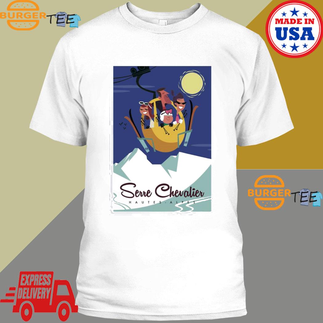 Official serre Chevalier Ski Poster T-shirt