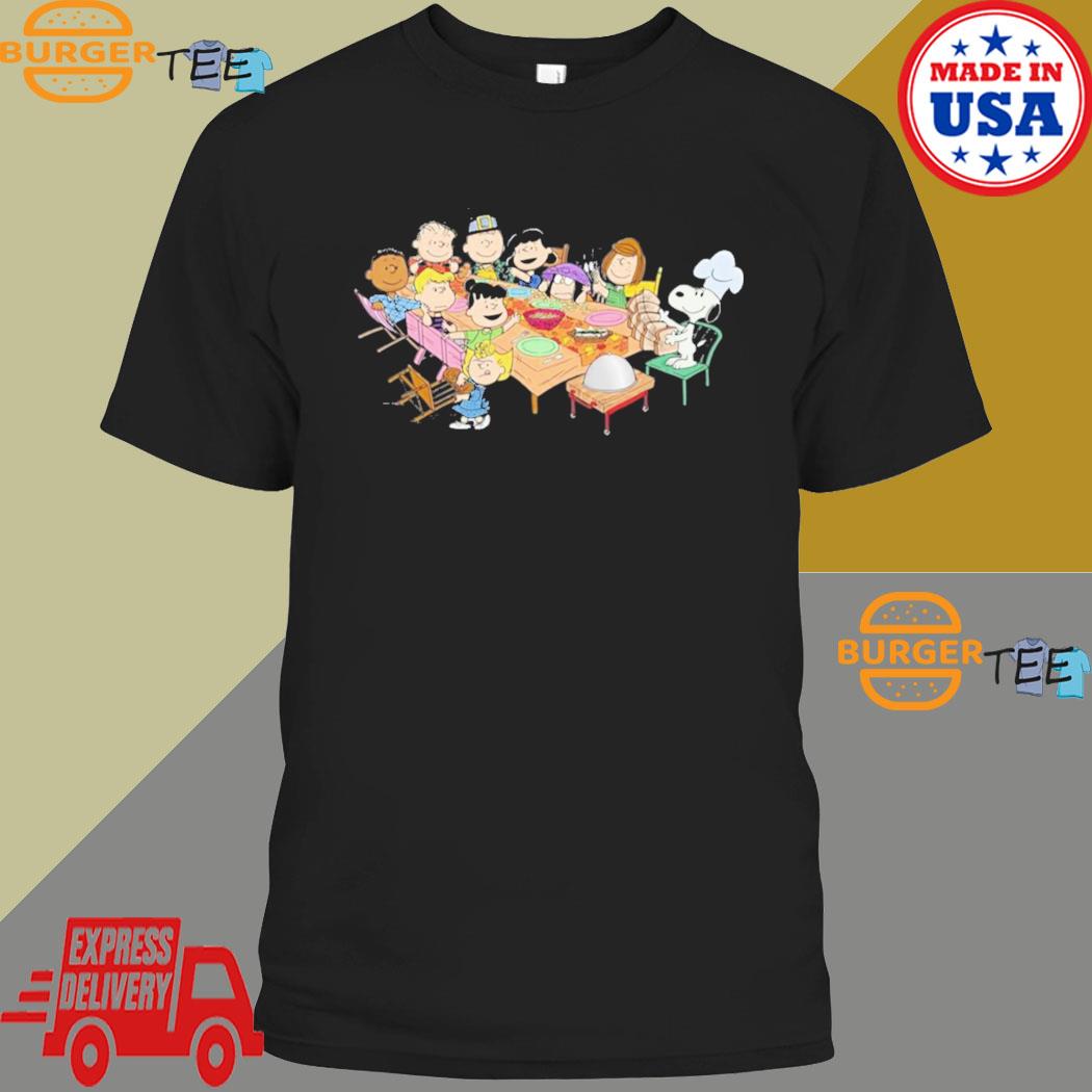 Official the Peanuts Characters Having Party Happy Turkey Day 2023 T-shirt