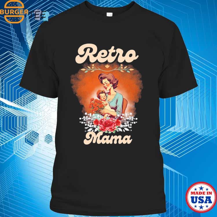 Retro Mama Lover Floral Vintage Funny Mother Day Essential T-shirt