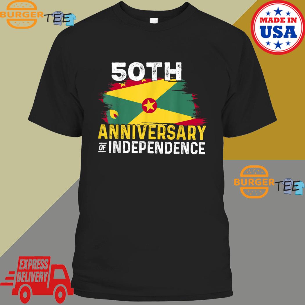 Grenada 50th Independence 50 Anniversary Grenadian Flag T-Shirt