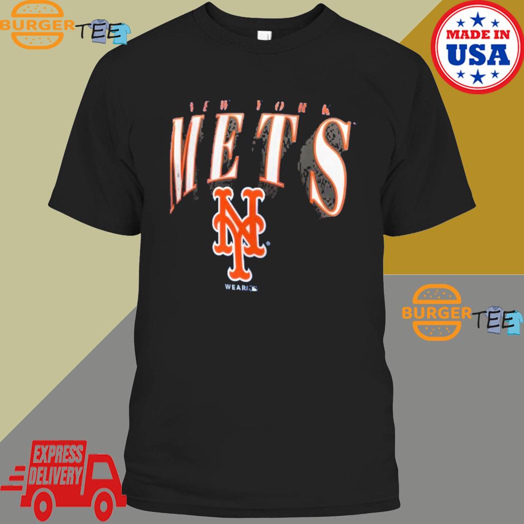 New York Mets Wear By Erin Andrews Women's Side Lace-up Cropped T-shirt